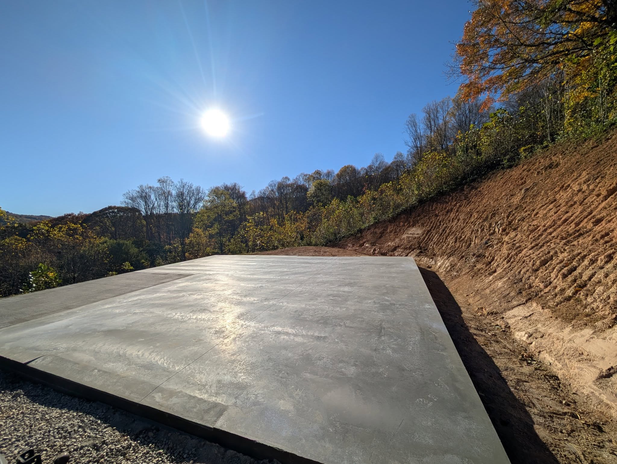 Barn pad flatwork